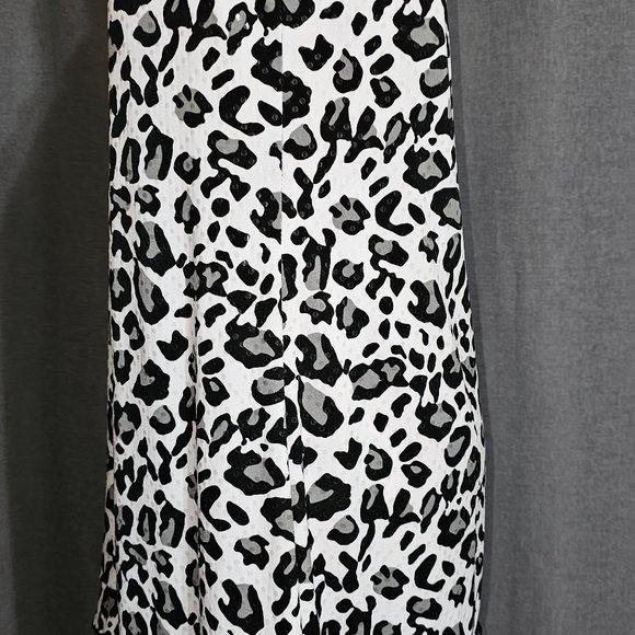 Dressbarn Sparkly Leopard Print Black/White Salsa Sleeveless Dress (NWOT) - Picture 3 of 5